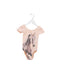 A Pink Short Sleeve Bodysuits from Seed in size 3T for girl. (Front View)