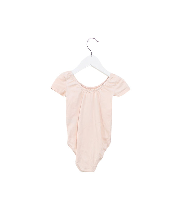 A Pink Short Sleeve Bodysuits from Seed in size 3T for girl. (Back View)