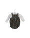 A Multicolour Overall Shorts from Nanos in size 0-3M for girl. (Back View)