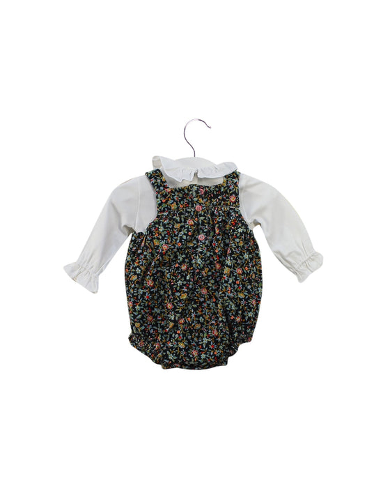 A Multicolour Overall Shorts from Nanos in size 0-3M for girl. (Back View)