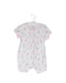 A White Short Sleeve Rompers from Mides in size 0-3M for girl. (Front View)