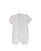 A White Short Sleeve Rompers from Mides in size 0-3M for girl. (Front View)