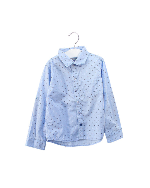 A Blue Shirts from Gingersnaps in size 4T for boy. (Front View)