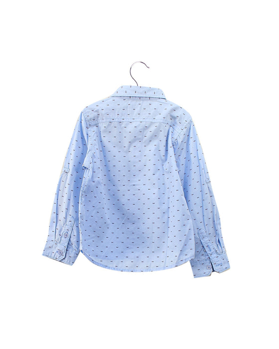 A Blue Shirts from Gingersnaps in size 4T for boy. (Back View)