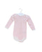 A White Long Sleeve Bodysuits from Petit Bateau in size 3-6M for girl. (Front View)