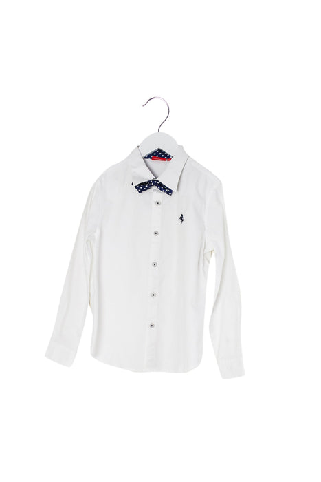 A White Shirts from Ferrari in size 8Y for boy. (Front View)
