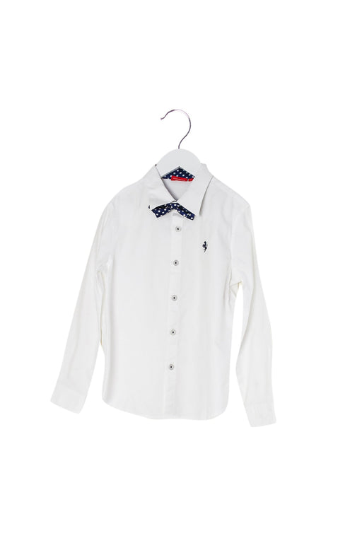 A White Shirts from Ferrari in size 8Y for boy. (Front View)