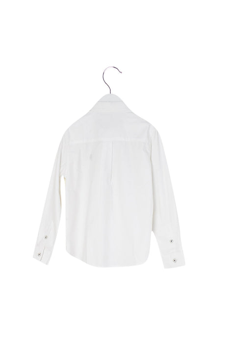 A White Shirts from Ferrari in size 8Y for boy. (Back View)