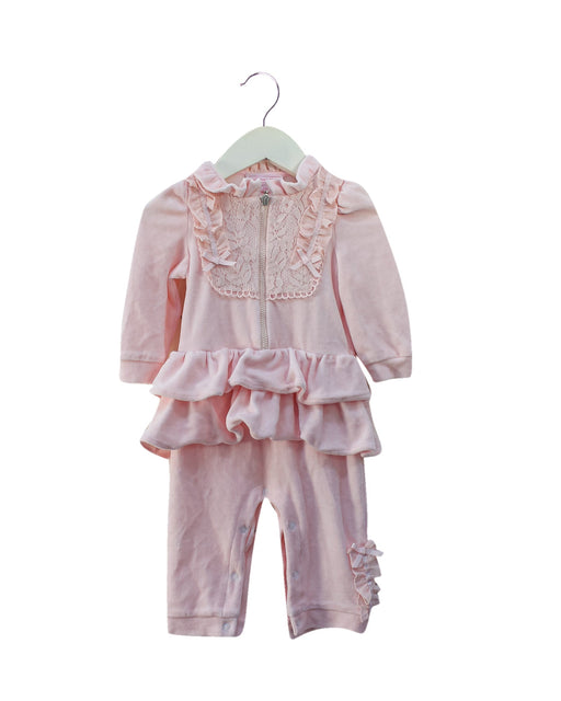 A Pink Long Sleeve Jumpsuits from Nicholas & Bears in size 6-12M for girl. (Front View)