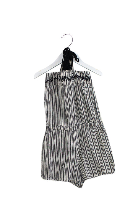 A Grey Sleeveless Rompers from Louis Louise in size 4T for girl. (Front View)
