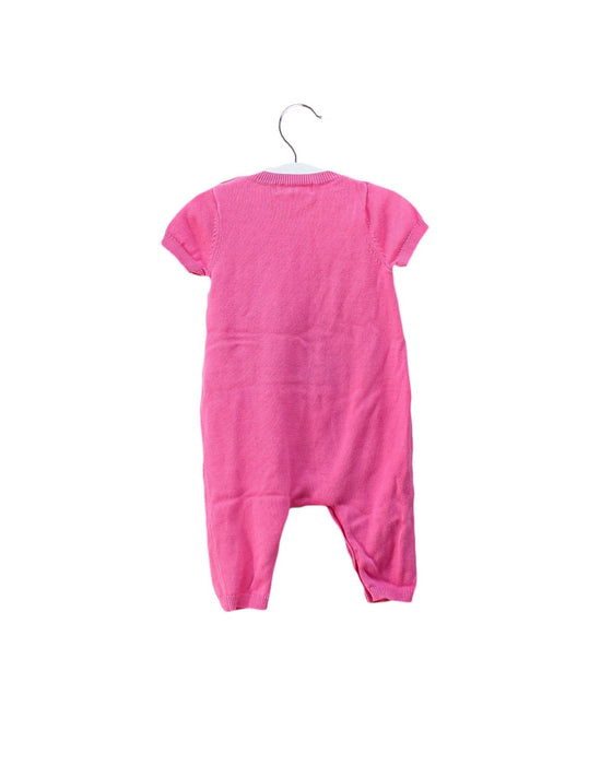 A Pink Short Sleeve Jumpsuits from The Bonnie Mob in size 3-6M for girl. (Back View)