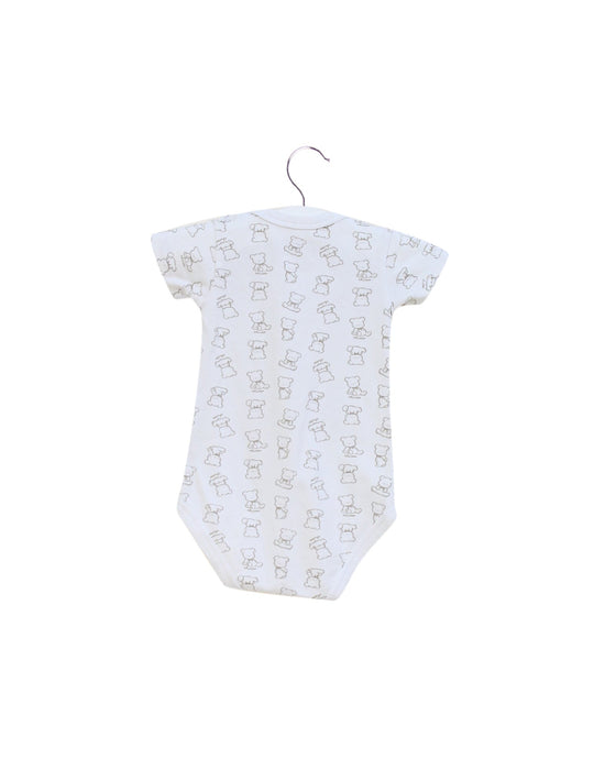 A White Short Sleeve Bodysuits from Chicco in size 3-6M for neutral. (Back View)