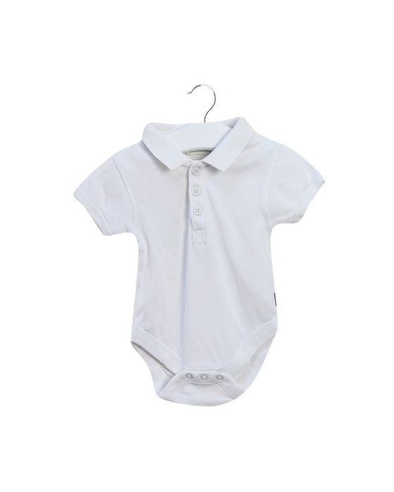 A White Short Sleeve Bodysuits from Jojo Maman Bébé in size 3-6M for boy. (Back View)