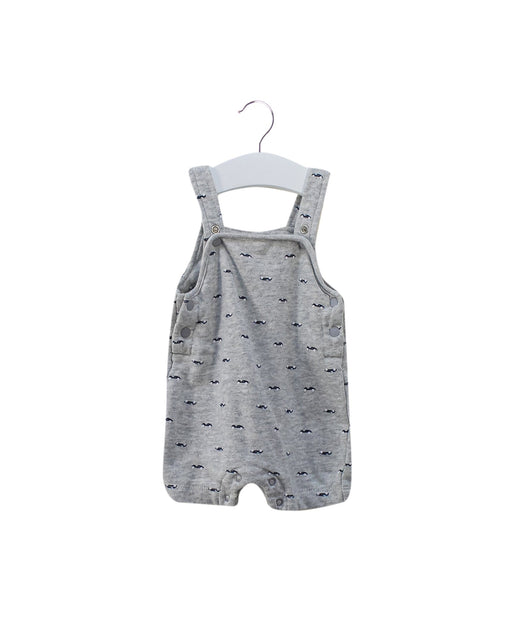 A Grey Sleeveless Rompers from Bout'Chou in size 0-3M for girl. (Front View)