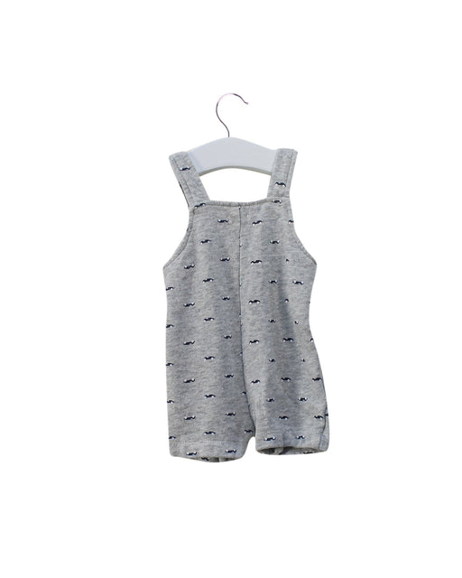 A Grey Sleeveless Rompers from Bout'Chou in size 0-3M for girl. (Front View)
