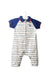 A White Short Sleeve Jumpsuits from Chickeeduck in size 0-3M for boy. (Front View)