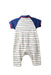 A White Short Sleeve Jumpsuits from Chickeeduck in size 0-3M for boy. (Back View)