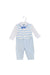 A Blue Long Sleeve Jumpsuits from Chickeeduck in size 6-12M for boy. (Front View)