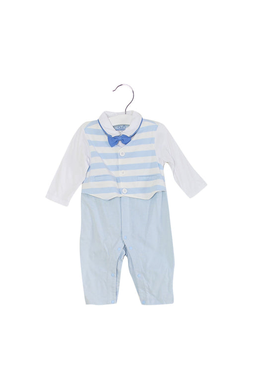 A Blue Long Sleeve Jumpsuits from Chickeeduck in size 6-12M for boy. (Front View)