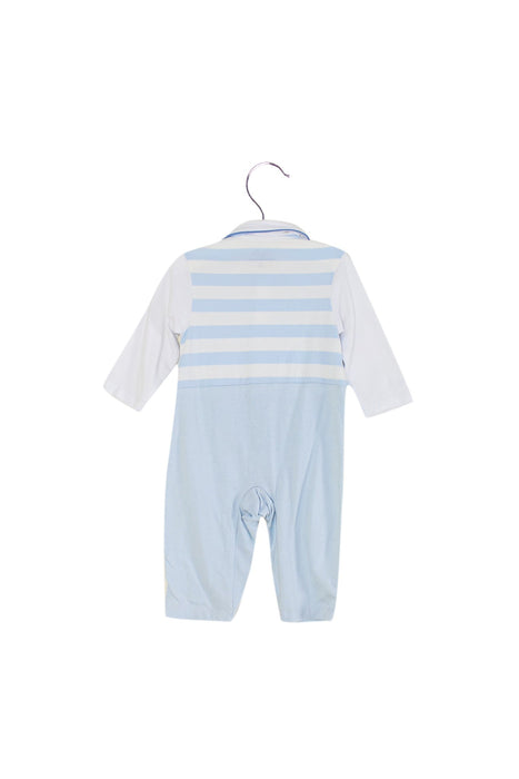 A Blue Long Sleeve Jumpsuits from Chickeeduck in size 6-12M for boy. (Back View)