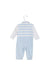 A Blue Long Sleeve Jumpsuits from Chickeeduck in size 6-12M for boy. (Back View)