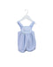 A Blue Overall Shorts from Absorba in size 3-6M for girl. (Front View)