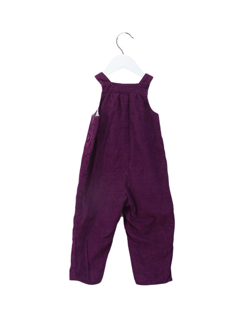 A Purple Sleeveless Jumpsuits from Jojo Maman Bébé in size 6-12M for girl. (Front View)