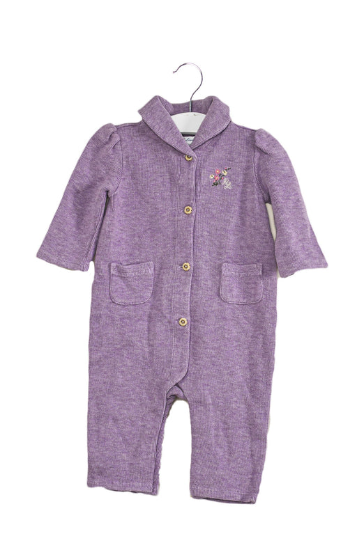A Purple Long Sleeve Jumpsuits from Ralph Lauren in size 3-6M for girl. (Front View)
