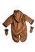 A Brown Long Sleeve Jumpsuits from Widgeon in size 0-3M for neutral. (Back View)