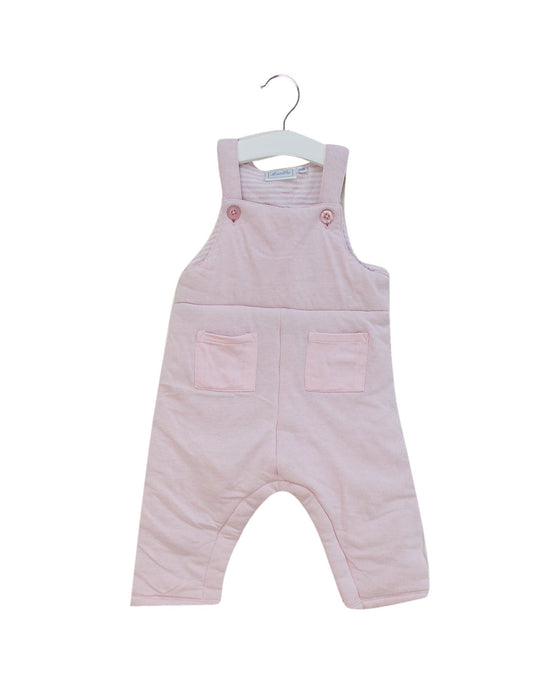A Pink Sleeveless Jumpsuits from Acanthe in size 6-12M for girl. (Front View)