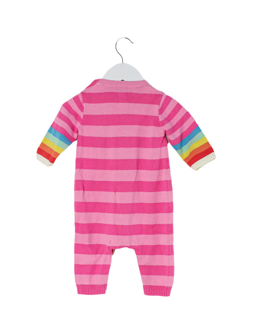 A Pink Long Sleeve Jumpsuits from Bonnie Baby in size 3-6M for girl. (Front View)