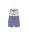 A Navy Sleeveless Rompers from Mayoral in size 3-6M for boy. (Front View)