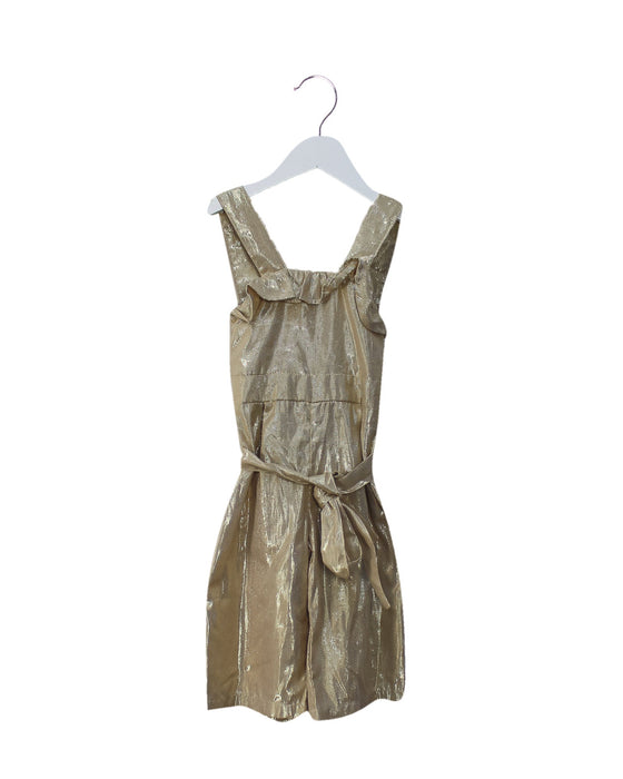 A Gold Sleeveless Jumpsuits from Seed in size 2T for girl. (Front View)