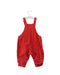 A Red Long Overalls from Seed in size 3-6M for girl. (Back View)