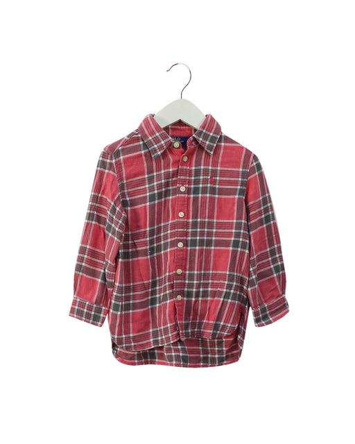 A Pink Shirts from Polo Ralph Lauren in size 3T for girl. (Front View)