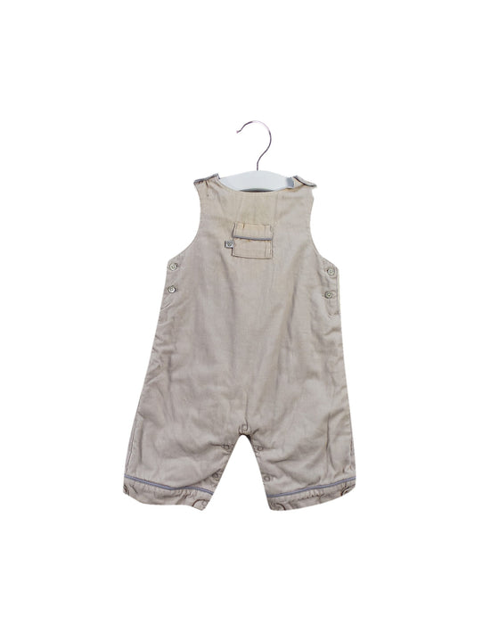 A Beige Sleeveless Jumpsuits from Jacadi in size 0-3M for boy. (Front View)
