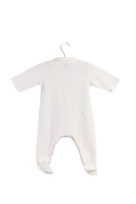 A White Long Sleeve Jumpsuits from Petit Bateau in size 0-3M for neutral. (Back View)
