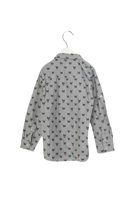 A Navy Shirts from Seed in size 8Y for boy. (Back View)