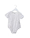 A White Short Sleeve Bodysuits from Mides in size 2T for girl. (Back View)