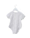 A White Short Sleeve Bodysuits from Mides in size 2T for girl. (Back View)