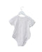 A White Short Sleeve Bodysuits from Mides in size 2T for girl. (Front View)