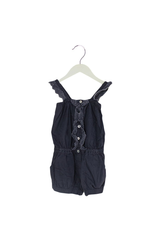 A Grey Sleeveless Rompers from Gingersnaps in size 4T for girl. (Front View)