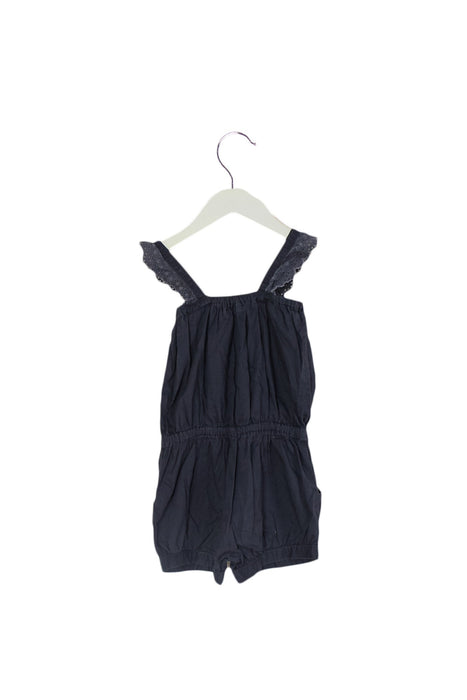 A Grey Sleeveless Rompers from Gingersnaps in size 4T for girl. (Back View)