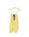 A Yellow Long Overalls from Nobodinoz in size 3-6M for girl. (Front View)