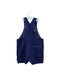 A Blue Overall Shorts from DPAM in size 6-12M for girl. (Back View)