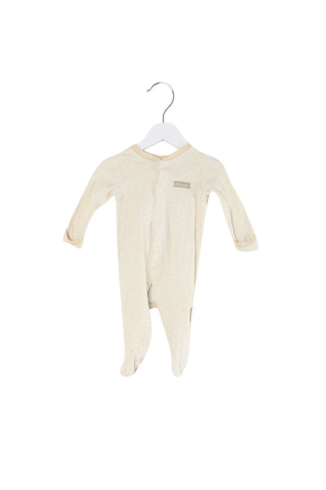 A Brown Long Sleeve Jumpsuits from Natures Purest in size 0-3M for neutral. (Front View)