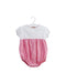 A Pink Short Sleeve Bodysuits from Cyrillus in size 3-6M for girl. (Front View)