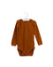 A Brown Long Sleeve Bodysuits from Soft Gallery in size 18-24M for neutral. (Front View)