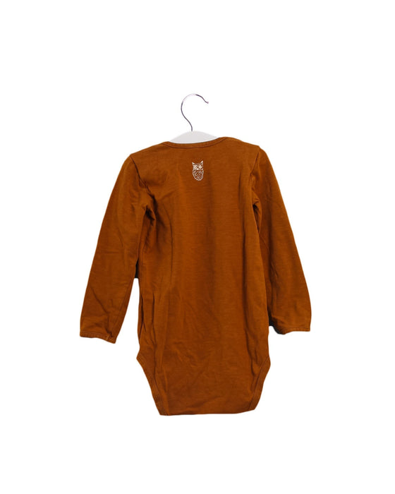 A Brown Long Sleeve Bodysuits from Soft Gallery in size 18-24M for neutral. (Front View)