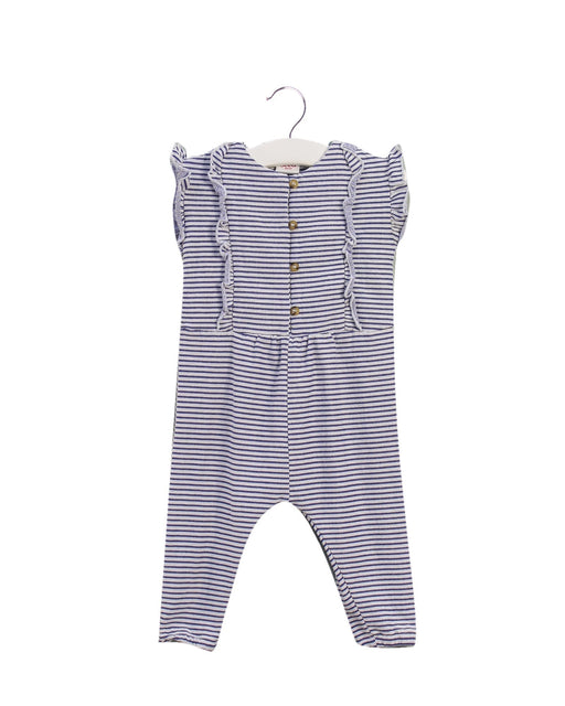 A Blue Sleeveless Jumpsuits from Seed in size 3-6M for girl. (Front View)